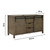 Lexora -  Marsyas 60" Rustic Brown Vanity Cabinet Only - LM342260DK00000