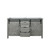 Lexora -  Marsyas 60" Ash Grey Vanity Cabinet Only - LM342260DH00000