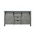 Lexora -  Marsyas 60" Ash Grey Double Vanity - White Quartz Top - White Square Sinks  no Mirror - LM342260DHCS000
