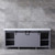 Lexora -  Marsyas 80" Dark Grey Double Vanity - White Carrara Marble Top - White Square Sinks  no Mirror - LM342280DBBS000