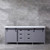 Lexora -  Marsyas 80" Dark Grey Double Vanity - White Carrara Marble Top - White Square Sinks  no Mirror - LM342280DBBS000