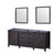 Lexora -  Marsyas 80" Brown Double Vanity - no Top  30" Mirrors - LM342280DC00M30