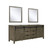 Lexora -  Marsyas 80" Rustic Brown Double Vanity - no Top  30" Mirrors - LM342280DK00M30