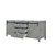 Lexora -  Marsyas 80" Ash Grey Vanity Cabinet Only - LM342280DH00000