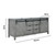 Lexora -  Marsyas 80" Ash Grey Vanity Cabinet Only - LM342280DH00000