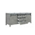 Lexora -  Marsyas 80" Ash Grey Vanity Cabinet Only - LM342280DH00000