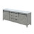 Lexora -  Marsyas 80" Ash Grey Double Vanity - White Quartz Top - White Square Sinks  no Mirror - LM342280DHCS000