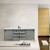 Lexora -  Marsyas 80" Ash Grey Double Vanity - White Quartz Top - White Square Sinks  no Mirror - LM342280DHCS000