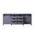 Lexora -  Marsyas 84" Dark Grey Vanity Cabinet Only - LM342284DB00000