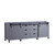 Lexora -  Marsyas 84" Dark Grey Vanity Cabinet Only - LM342284DB00000