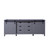 Lexora -  Marsyas 84" Dark Grey Vanity Cabinet Only - LM342284DB00000