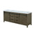 Lexora -  Marsyas 84" Rustic Brown Double Vanity - White Quartz Top - White Square Sinks  no Mirror - LM342284DKCS000