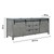 Lexora -  Marsyas 84" Ash Grey Vanity Cabinet Only - LM342284DH00000