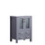 Lexora -  Volez 24" Dark Grey Single Vanity - Integrated Top - White Integrated Square Sink  no Mirror - LV341824SBES000