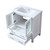 Lexora -  Volez 30" White Single Vanity - Integrated Top - White Integrated Square Sink  no Mirror - LV341830SAES000