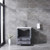 Lexora -  Volez 30" Dark Grey Single Vanity - Integrated Top - White Integrated Square Sink  no Mirror - LV341830SBES000