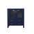 Lexora -  Volez 30" Navy Blue Single Vanity - Integrated Top - White Integrated Square Sink  no Mirror - LV341830SEES000