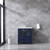 Lexora -  Volez 30" Navy Blue Single Vanity - Integrated Top - White Integrated Square Sink  no Mirror - LV341830SEES000