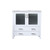 Lexora -  Volez 36" White Single Vanity - Integrated Top - White Integrated Square Sink  no Mirror - LV341836SAES000