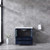 Lexora -  Volez 36" Navy Blue Single Vanity - Integrated Top - White Integrated Square Sink  no Mirror - LV341836SEES000
