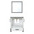 Lexora -  Ziva 30" White Single Vanity - Cultured Marble Top - White Square Sink  28" Mirror - LZV352230SAJSM28
