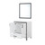 Lexora -  Ziva 30" White Single Vanity - no Top  28" Mirror - LZV352230SA00M28
