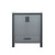 Lexora -  Ziva 30" Dark Grey Single Vanity - Cultured Marble Top - White Square Sink  no Mirror - LZV352230SBJS000