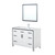 Lexora -  Ziva 48" White Single Vanity - Cultured Marble Top - White Square Sink  34" Mirror w/ Faucet - LZV352248SAJSM34F