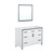 Lexora -  Ziva 48" White Single Vanity - Cultured Marble Top - White Square Sink  34" Mirror - LZV352248SAJSM34