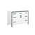 Lexora -  Ziva 48" White Vanity Cabinet Only - LZV352248SA00000