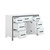Lexora -  Ziva 48" White Vanity Cabinet Only - LZV352248SA00000