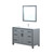 Lexora -  Ziva 48" Dark Grey Single Vanity - Cultured Marble Top - White Square Sink  34" Mirror w/ Faucet - LZV352248SBJSM34F