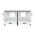 Lexora -  Ziva 60" White Vanity Cabinet Only - LZV352260SA00000