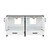 Lexora -  Ziva 60" White Double Vanity - Cultured Marble Top - White Square Sink  no Mirror - LZV352260SAJS000