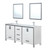 Lexora -  Ziva 72" White Double Vanity - Cultured Marble Top - White Square Sink  30" Mirrors w/ Faucet - LZV352272SAJSM30F