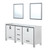 Lexora -  Ziva 72" White Double Vanity - Cultured Marble Top - White Square Sink  30" Mirrors - LZV352272SAJSM30
