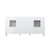 Lexora -  Ziva 72" White Vanity Cabinet Only - LZV352272SA00000