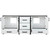 Lexora -  Ziva 72" White Vanity Cabinet Only - LZV352272SA00000