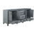 Lexora -  Ziva 72" Dark Grey Vanity Cabinet Only - LZV352272SB00000