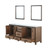 Lexora -  Ziva 72" Rustic Barnwood Double Vanity - Cultured Marble Top - White Square Sink  30" Mirrors - LZV352272SNJSM30