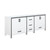 Lexora -  Ziva 80" White Vanity Cabinet Only - LZV352280SA00000