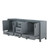 Lexora -  Ziva 80" Dark Grey Vanity Cabinet Only - LZV352280SB00000