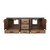 Lexora -  Ziva 80" Rustic Barnwood Double Vanity - Cultured Marble Top - White Square Sink  no Mirror - LZV352280SNJS000