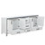 Lexora -  Ziva 84" White Vanity Cabinet Only - LZV352284SA00000