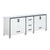 Lexora -  Ziva 84" White Vanity Cabinet Only - LZV352284SA00000