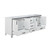 Lexora -  Ziva 84" White Double Vanity - Cultured Marble Top - White Square Sink  no Mirror - LZV352284SAJS000