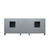 Lexora -  Ziva 84" Dark Grey Vanity Cabinet Only - LZV352284SB00000