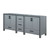 Lexora -  Ziva 84" Dark Grey Vanity Cabinet Only - LZV352284SB00000