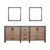 Lexora -  Ziva 84" Rustic Barnwood Double Vanity - Cultured Marble Top - White Square Sink  34" Mirrors w/ Faucet - LZV352284SNJSM34F