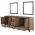 Lexora -  Ziva 84" Rustic Barnwood Double Vanity - no Top  34" Mirrors - LZV352284SN00M34